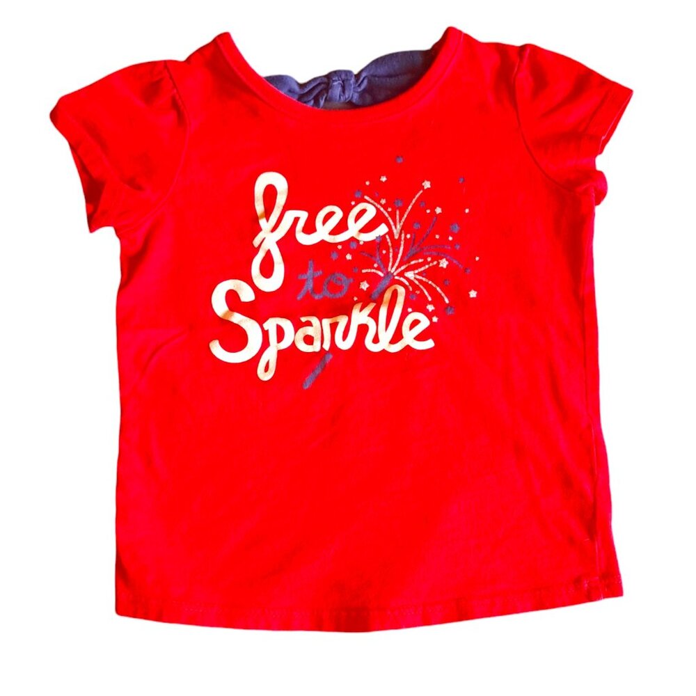 Jumping Beans Patriotic Cap Sleeve  24 Months Red